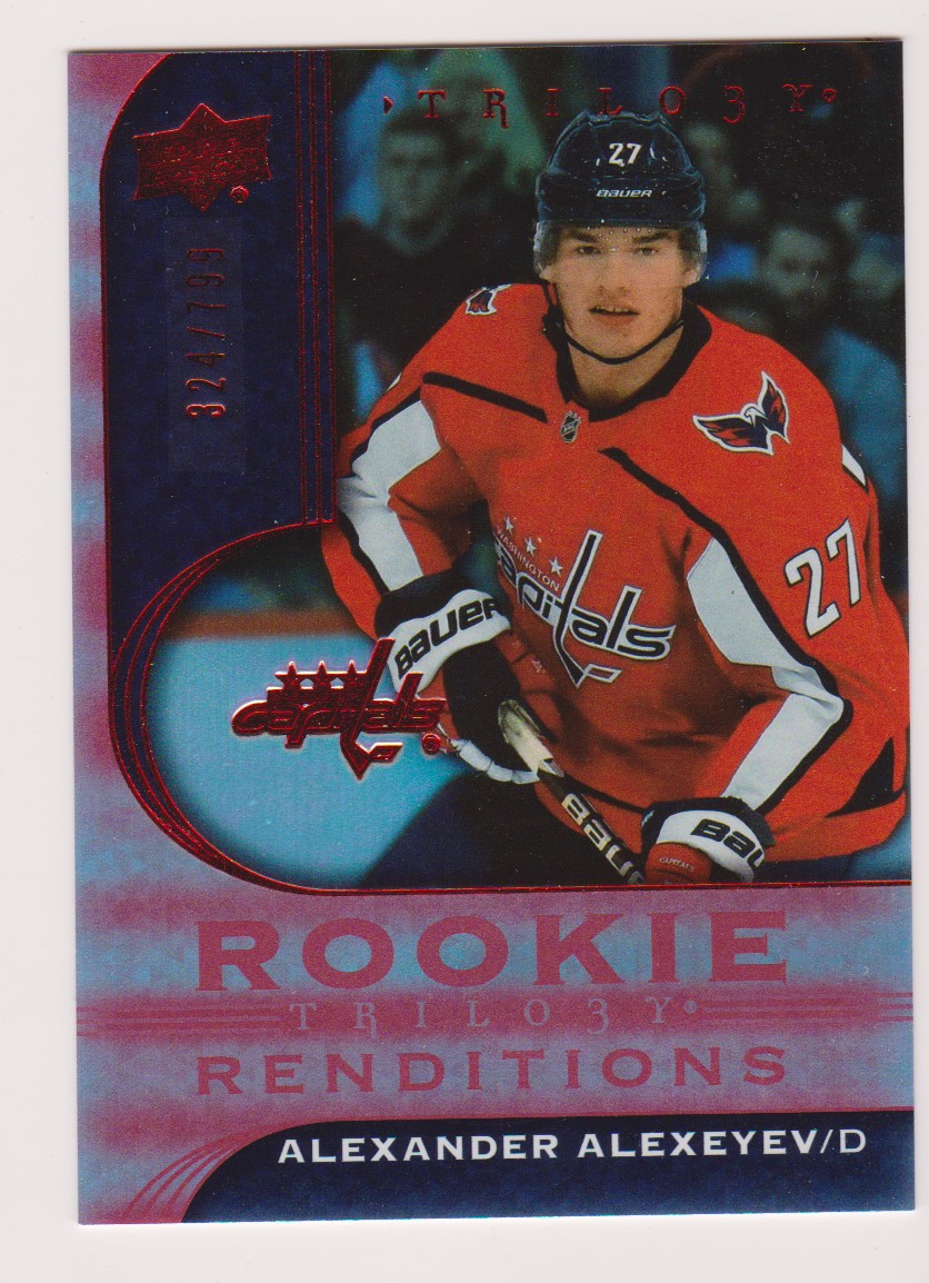 (image for) 2020-21 UD Trilogy Rookie Renditions Red #RR25 Alex Alexeyev RC